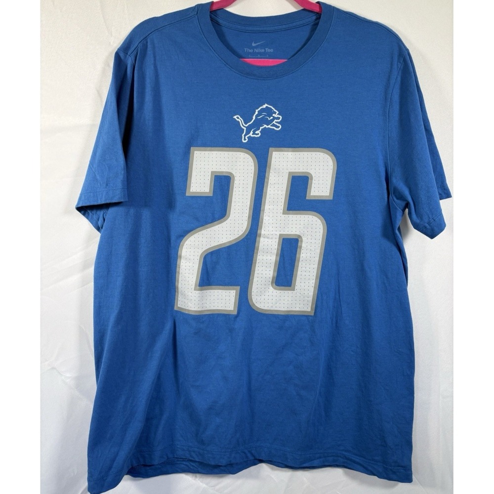 Nike Tee shirt Size L Detroit lions‎ #26 Gibbs short sleeve pullover